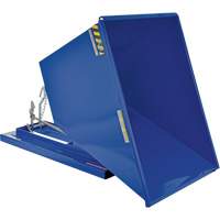 Conteneur autobasculeur, Acier, 1 vg³, Bleu Seaboard Timber Mart