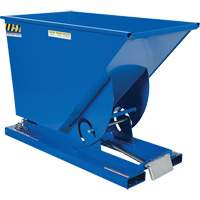 Conteneur autobasculeur, Acier, 3/4 vg³, Bleu Seaboard Timber Mart