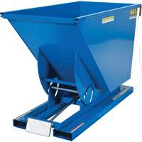Conteneur autobasculeur, Acier, 3/4 vg³, Bleu Seaboard Timber Mart