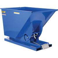 Conteneur autobasculeur, Acier, 1-1/2 vg³, Bleu Seaboard Timber Mart