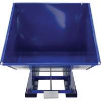 Conteneur autobasculeur, Acier, 2 vg³, Bleu Seaboard Timber Mart