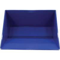 Conteneur autobasculeur, Acier, 3 vg³, Bleu Seaboard Timber Mart