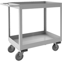 Industrial Grade Shelf Cart, 2 Tiers, 16" W x 34" H x 36-7/16" D, 600 lbs. Capacity Seaboard Timber Mart