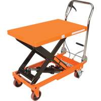 Table &eacute;l&eacute;vatrice &agrave; ciseaux hydraulique, 32" lo x 19-3/4" la, Acier, Capacit&eacute; 1100 lb Seaboard Timber Mart