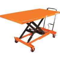 Hydraulic Scissor Lift Table, 63" L x 31-1/2" W, Steel, 1100 lbs. Capacity Seaboard Timber Mart