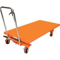 Hydraulic Scissor Lift Table, 63" L x 31-1/2" W, Steel, 1100 lbs. Capacity Seaboard Timber Mart