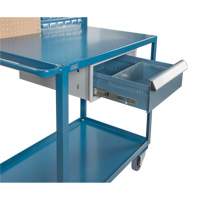 Mobile Service Cart, 2 Tiers, 24" W x 57" H x 40" D, 1200 lbs. Capacity Seaboard Timber Mart
