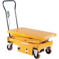 DC Powered Hydraulic Scissor Lift Elevating Cart, Steel, 39-3/4" L x 20-1/2" W, 1000 lbs. Capacity Seaboard Timber Mart