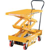 DC Powered Hydraulic Scissor Lift Elevating Cart, Steel, 39-3/4" L x 20-1/2" W, 1000 lbs. Capacity Seaboard Timber Mart