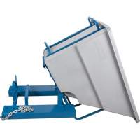 Self-Dumping Hopper, Polyethylene, 5/8 cu.yd., Grey Seaboard Timber Mart