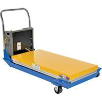 DC Powered & Manual Scissor Lift Table, Steel, 48" L x 24" W, 1000 lbs. Capacity Seaboard Timber Mart