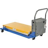 DC Powered & Manual Scissor Lift Table, Steel, 48" L x 24" W, 1000 lbs. Capacity Seaboard Timber Mart