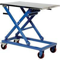 Manual Scissor Lift Table, 37" L x 23-1/2" W, Steel, 660 lbs. Capacity Seaboard Timber Mart