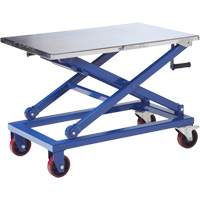 Manual Scissor Lift Table, 37" L x 23-1/2" W, Steel, 660 lbs. Capacity Seaboard Timber Mart