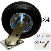 Platform Truck Pneumatic Caster Replacement Kit Seaboard Timber Mart