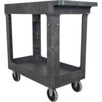 Utility Service Cart, 2 Tiers, 16-1/2" x 32-1/2" x 34-1/2", 550 lbs. Capacity Seaboard Timber Mart