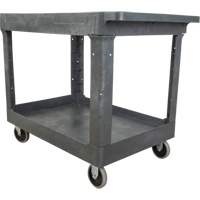 Utility Service Cart, 2 Tiers, 24-5/8" x 32-1/2" x 40", 550 lbs. Capacity Seaboard Timber Mart