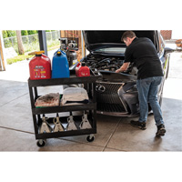 Tub Cart, 3 Tiers, 35-1/4" x 37-1/4" x 18", 375 lbs. Capacity Seaboard Timber Mart