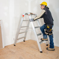 Poste de travail chevalet de sciage portatif, Cadre Aluminium, 12-1/4" p x 56" h Seaboard Timber Mart