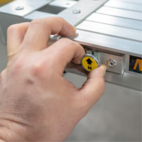 Telescoping Work Plank, 204" W x 12" D, 250 lbs. Capacity, Knocked Down Seaboard Timber Mart