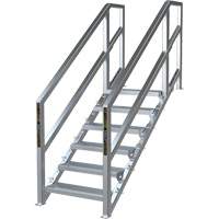 SmartStairs 6-10 Steps Modular Construction Stair System, 75" H Seaboard Timber Mart