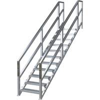 SmartStairs 11-16 Steps Modular Construction Stair System, 120" H Seaboard Timber Mart
