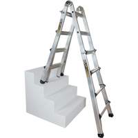 Telescoping Multi-Position Ladder, Aluminum, 300 lbs., CSA Grade 1A Seaboard Timber Mart