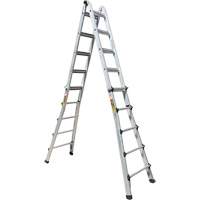 Telescoping Multi-Position Ladder, Aluminum, 300 lbs., CSA Grade 1A Seaboard Timber Mart