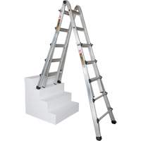 Telescoping Multi-Position Ladder, Aluminum, 300 lbs., CSA Grade 1A Seaboard Timber Mart