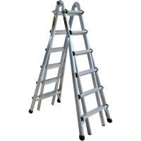 Telescoping Multi-Position Ladder, Aluminum, 300 lbs. Seaboard Timber Mart