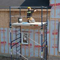 Complete Scaffold Tower with Casters, 69-1/2" D x 178" H Seaboard Timber Mart