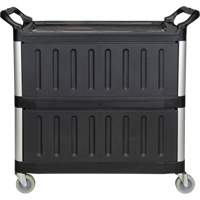 Utility Cart, 3 Tiers, 19-3/4" x 37-1/2" x 40-1/4", 250 lbs. Capacity Seaboard Timber Mart