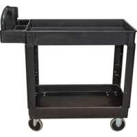Utility Cart, 2 Tiers, 17-1/8" x 33-1/2" x 37-5/8", 550 lbs. Capacity Seaboard Timber Mart
