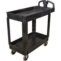 Utility Cart, 2 Tiers, 17-1/8" x 33-1/2" x 37-5/8", 550 lbs. Capacity Seaboard Timber Mart