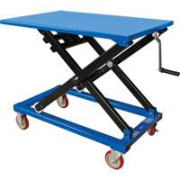 Manual Scissor Lift Table, 37-3/8" L x 23-5/8" W, Steel, 660 lbs. Capacity Seaboard Timber Mart