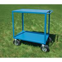 Outdoor Shelf Cart, 2 Tiers, 18" W x 39" H x 33" D, 1200 lbs. Capacity Seaboard Timber Mart