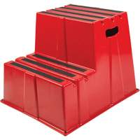 Industrial Step Stool, 2 Steps, 26" x 22-7/16" x 19-11/16" High Seaboard Timber Mart