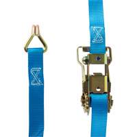 Ratchet Strap, J-Hook, 16' W x 1" L, 835 lbs. (379 kg) Working Load Limit Seaboard Timber Mart