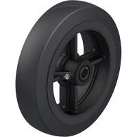 Roue en caoutchouc noir sur noyau en fonte Seaboard Timber Mart