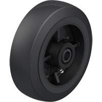 Roue en caoutchouc noir sur noyau en fonte Seaboard Timber Mart