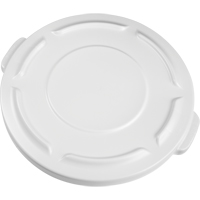 Round Brute&reg; Tops, Flat Lid, Plastic/Polyethylene, Fits Container Size: 19-7/8" Dia. Seaboard Timber Mart