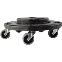 Brute&reg; Dolly, Polyethylene, Black, Fits: 20 - 55 US Gal. Seaboard Timber Mart