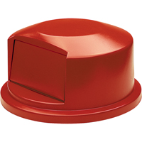 Round Brute&reg; Tops, Dome Lid, Plastic/Polyethylene, Fits Container Size: 24" Dia. Seaboard Timber Mart