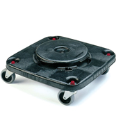 Square BRUTE&reg; Dollies, Polyethylene, Black Seaboard Timber Mart