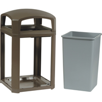 Landmark Series&reg; Classic Container Frame With Rigid Liner, Galvanized Steel, 35 US gal. Seaboard Timber Mart