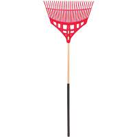 Leaf Rake, 24" Blade, Wood Handle, Plastic Blade Seaboard Timber Mart