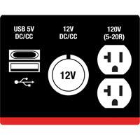 Inverter Generator, 2500 W Surge, 1800 W Rated, 4.2 L Tank Seaboard Timber Mart