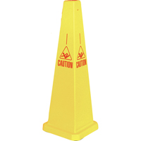 "Caution" Lamba Traffic Cones, English with Pictogram Seaboard Timber Mart