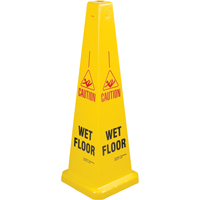 "Wet Floor" Lamba Traffic Cones, English with Pictogram Seaboard Timber Mart