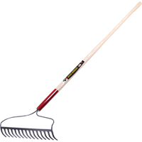 Pro Bow Rake, Wood Handle, 60" L, 16" Blade, 15 Tines Seaboard Timber Mart